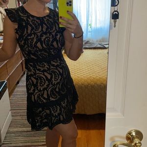 NWT SHE + SKY Black Lace Dress